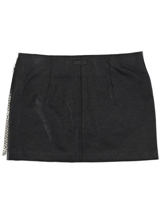Alexander Wang Leather Miniskirt - Black
