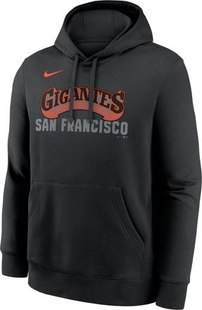 Nike San Francisco Giants Alternate Nike Mens MLB Pullover Hoodie in Black | NKDK00AGIA-83P