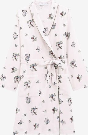 Laurence Tavernier Kurzer Bademantel aus Krepp mit Blumenmuster