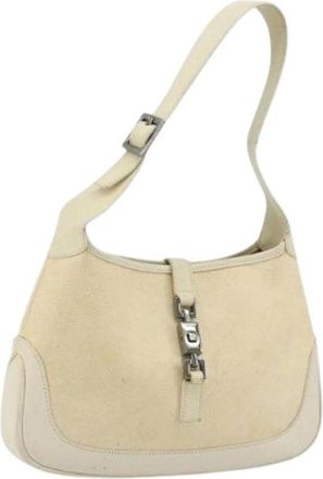 Gucci Pre-owned Shoulder Bags, female, Beige, Size: ONE SIZE Pre-owned Vintage Jackie Shoulder Bag