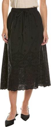 Brooks Brothers Tie Waist Eyelet Skirt