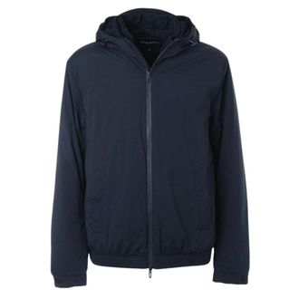 Emporio Armani Mens Navy Blue Jacket Nylon - Size X-Large