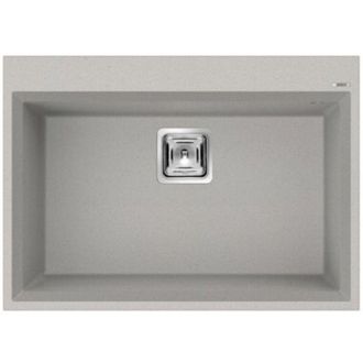 Elleci Lavello Elleci Incasso 1 vasca 70x50 Karisma 120 Metaltek Grigio Aluminium LMK12079