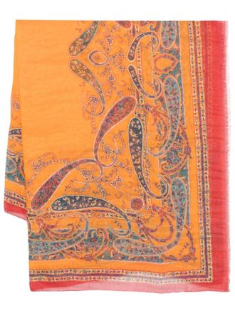 Etro Multicolor Paisley Scarves