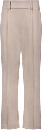 Nukus Nukus - Jill Broek Suedine - Dames - Broeken - Beige - Maat: M Poliester