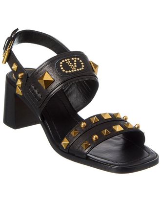 Valentino Vlogo Rockstud 60 Leather Sandal