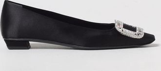 Roger Vivier Ballerina Belle Viver Roger Vivier in raso con fibbia gioiello