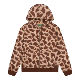 Denim Tears Faux Fur Animal Wreath Hoodie Brown FW25THD12162148