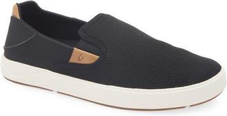 Olukai Laeahi Nui Convertible Slip-On Sneaker in Black /Tan at Nordstrom, Size 10.5