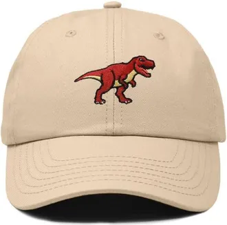 Dalix T Rex Dad Cap in Khaki at Nordstrom