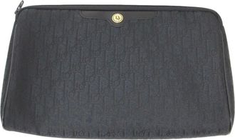 Dior Black Canvas Clutch Bag (Pre-Owned)