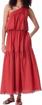 Vanessa Bruno Cora Midi Dress In Brique