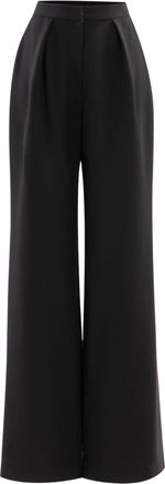 Saiid Kobeisy High-Waisted Tailored Wide-Leg Pants with Pleated Front