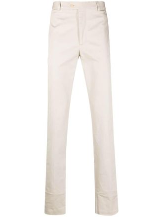 Fursac slim-fit cotton gabardine chinos - men - Cotton/Elastane/Cotton - 36 - Neutrals