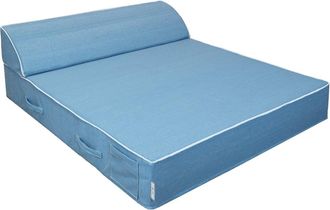 MX HOME Div&aacute;n de 2 plazas - Azul vaquero rafia