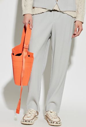Homme Pliss&eacute; Issey Miyake Pleated Bag, Mens, Orange