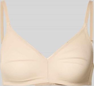 Hanro BH in semitransparentem Design Modell Smooth in Beige, Gr&ouml;&szlig;e XS
