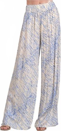 Elan Sahara Wide Legged Pant In Blue