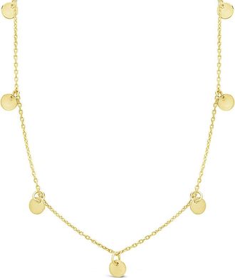 Sterling Forever Multi Charm Disk Necklace[Silver]