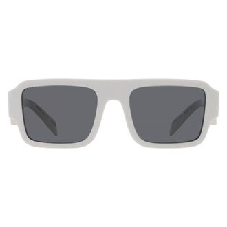 Prada Dark Grey Rectangular Mens Sunglasses PR A05S 17K08Z 53