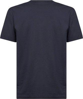 Dolce & Gabbana Mens Blue Cotton Heraldic Patch T-Shirt T-Shirts And Polos