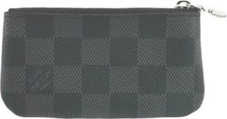 Louis Vuitton Pre-owned Wallets, male, Gray, Size: ONE SIZE Pre-owned Damier Graphite Coin Case