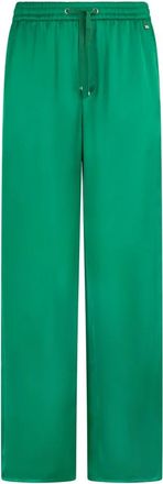 Herno Lange Broeken - Dames - Wijde Broeken - Groen - XL - Polyester - Broeken