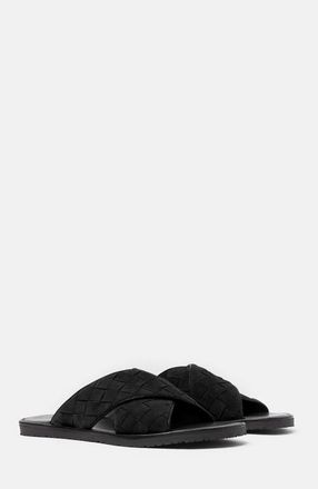 Scarosso Ettore Sandals in Black - Suede at Nordstrom, Size 45