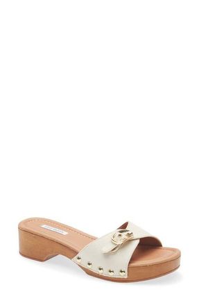 Steve Madden Fredi Platform Slide Sandal in Linen at Nordstrom, Size 10