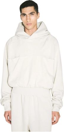 Entire studios Double Hooded Sweatshirt - Heren - Hoodies - Beige - XL - Katoen - Hoodies & sweatvesten