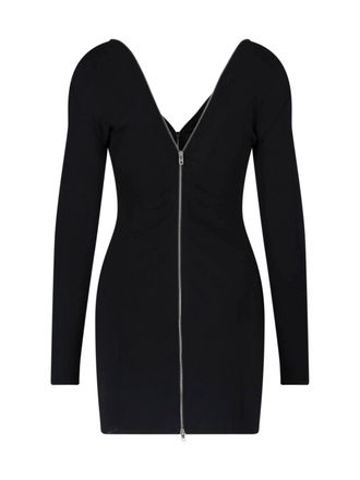 Alexander Wang Womens Dresses Black Viscose Elastan