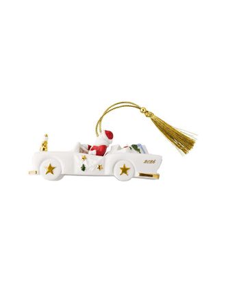 Villeroy & Boch Christmas Classics Santa Driving Car Ornament 2026