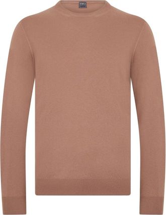 Fedeli Long-sleeve Sweater - Heren - Cashmere truien - Bruin - L - Kasjmier - Truien & Vesten