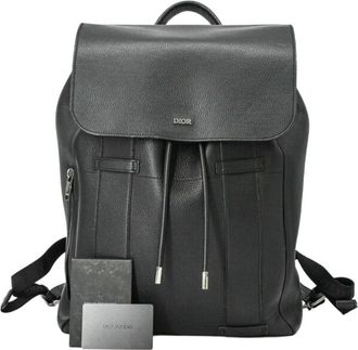 Dior Black Leather Backpack (Pre-Owned)