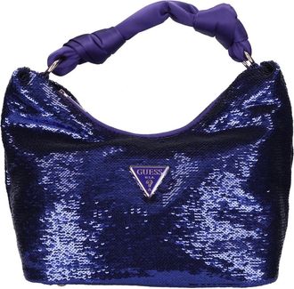 Guess Stoffen en Pailletten Tas - Dames - Handtassen - Blauw - ONE Size - Pailletten - Tassen