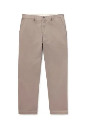 Sunspel Straight-Leg Cotton-Drill Trousers