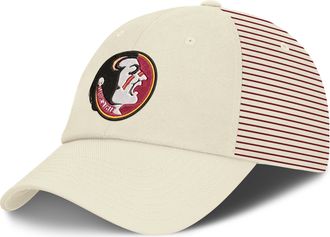 Nike Florida State Denim Club Nike Mens College Adjustable Hat in White | NC2H11KFSH-0Y0