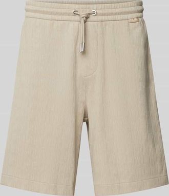 Calvin Klein Regular Fit Sweatshorts mit Label-Detail in Beige, Gr&ouml;&szlig;e XXL