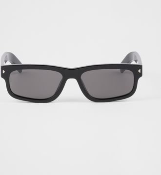 Prada Sunglasses with the iconic metal plaque
