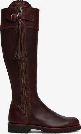 Penelope Chilvers Lederstiefel mit Bommel und Riemen