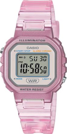 Casio Womens Transparent Pink Digital Watch - LA-20WHS-4ACF