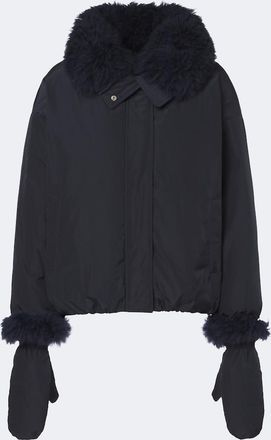 Yves Salomon Wool-trimmed down jacket