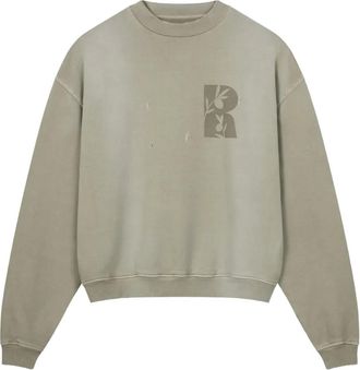 Rough. Felpa con logo - Verde