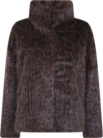Betta Corradi Jacket High Neck Leop