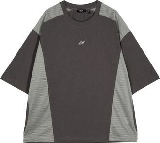 Five CM panelled cotton T-shirt - men - Cotton - M - Grey