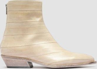 Officine Creative Noelie DD 109 Leather Ankle Boots in White at Nordstrom, Size 39