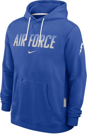 Nike Air Force Academy Sideline Nike Mens Dri-FIT Pullover Hoodie in Blue | IV9805-480