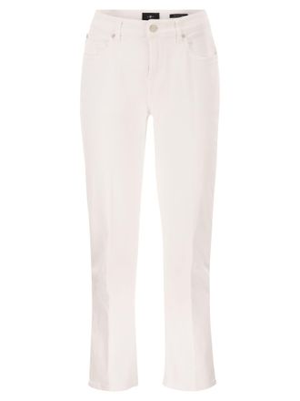 7 For All Mankind Title: Bootcut Stretch Denim Jeans With Metallic Fibre