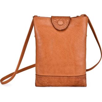 OLD TREND Lily Genuine Leather Structured Convertible Crossbody in Caramel at Nordstrom