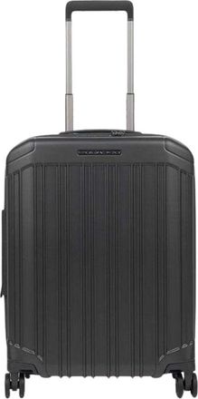 Piquadro Stijlvolle Reistrolley Tas - unisex - Handbagage koffer - Zwart - ONE Size - Koffers
